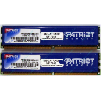 Память 1Gb (2x512Mb) DDR2 Patriot PSD251253381H pc4200 533MHz (Тверь)